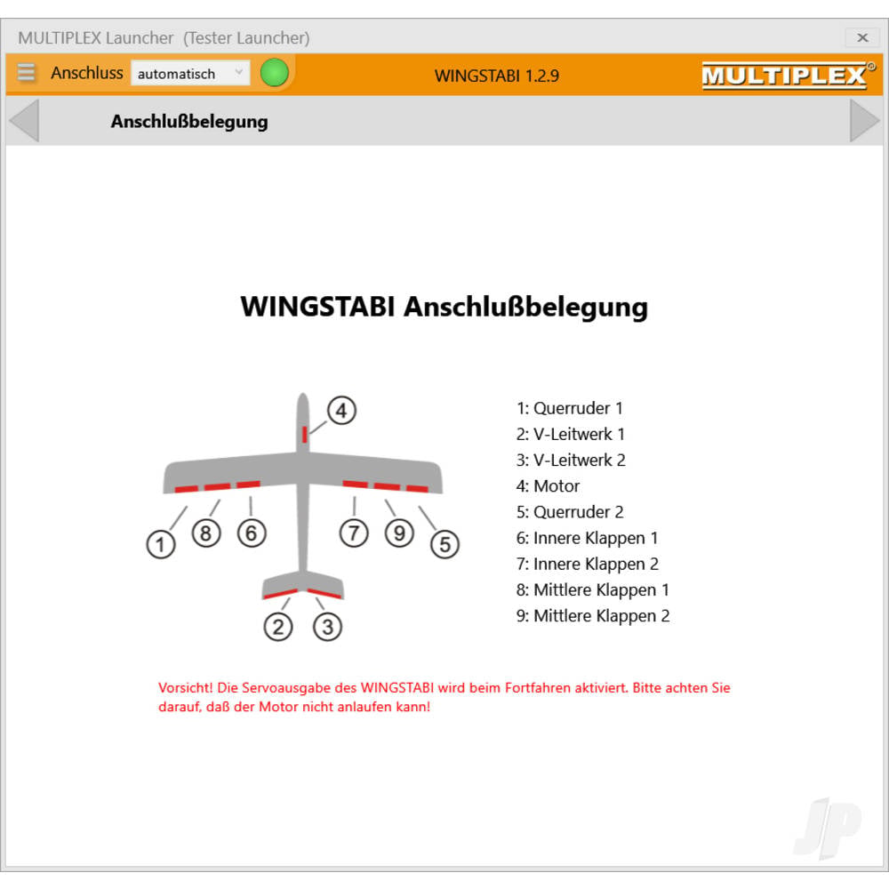 WINGSTABI 12-channel 3-axis Gyro Dual-Rx, 35A battery backer (55016)-9