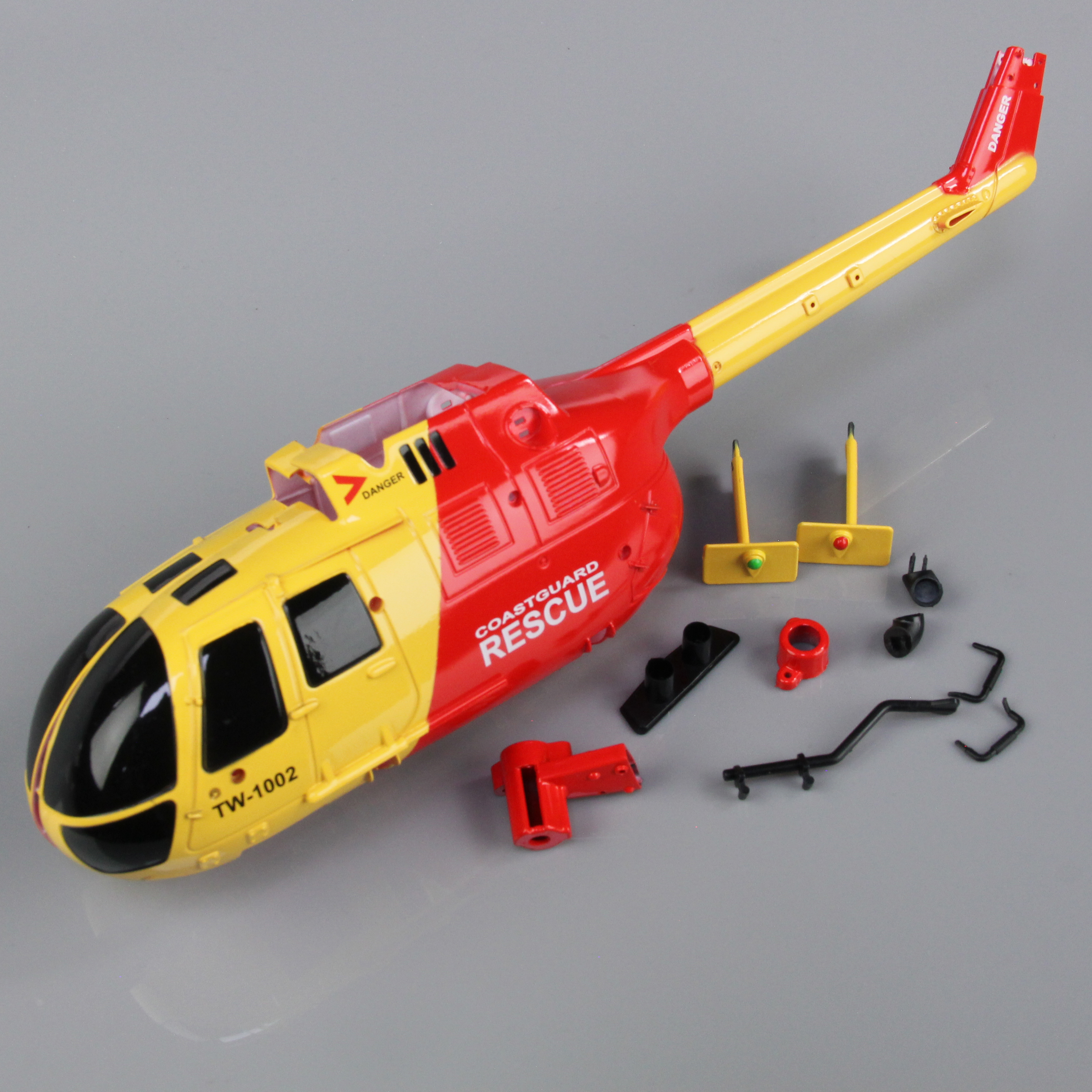 Fuselage Body Yellow/Red (for BO-105)