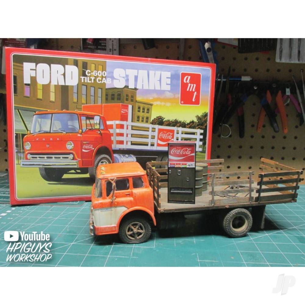 Ford C600 Stake Bed w/Coca-Cola Machines-10