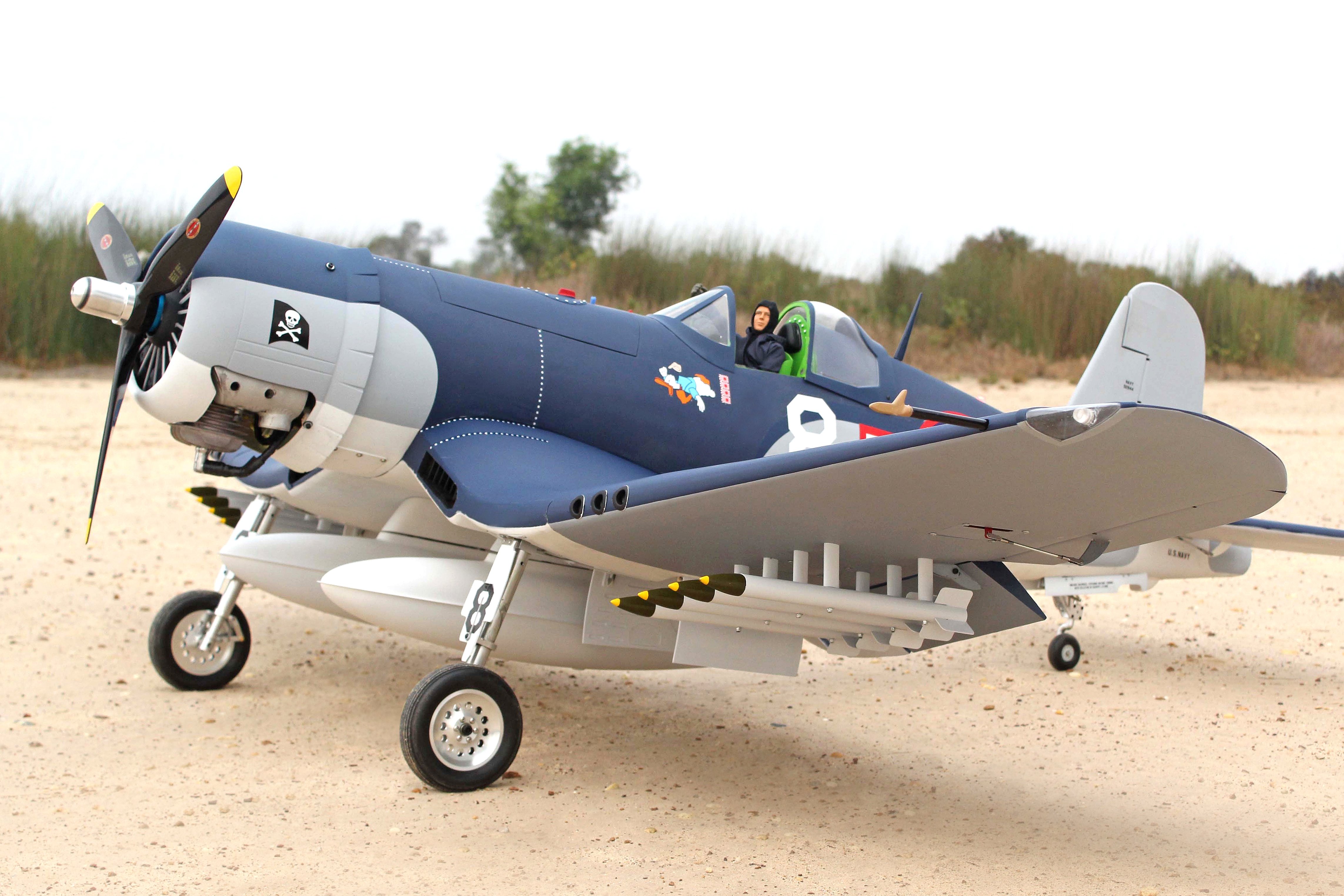 Vought F4U Corsair / Goodyear FG-1D (62cc) 2.20m (86in) (No Retracts)