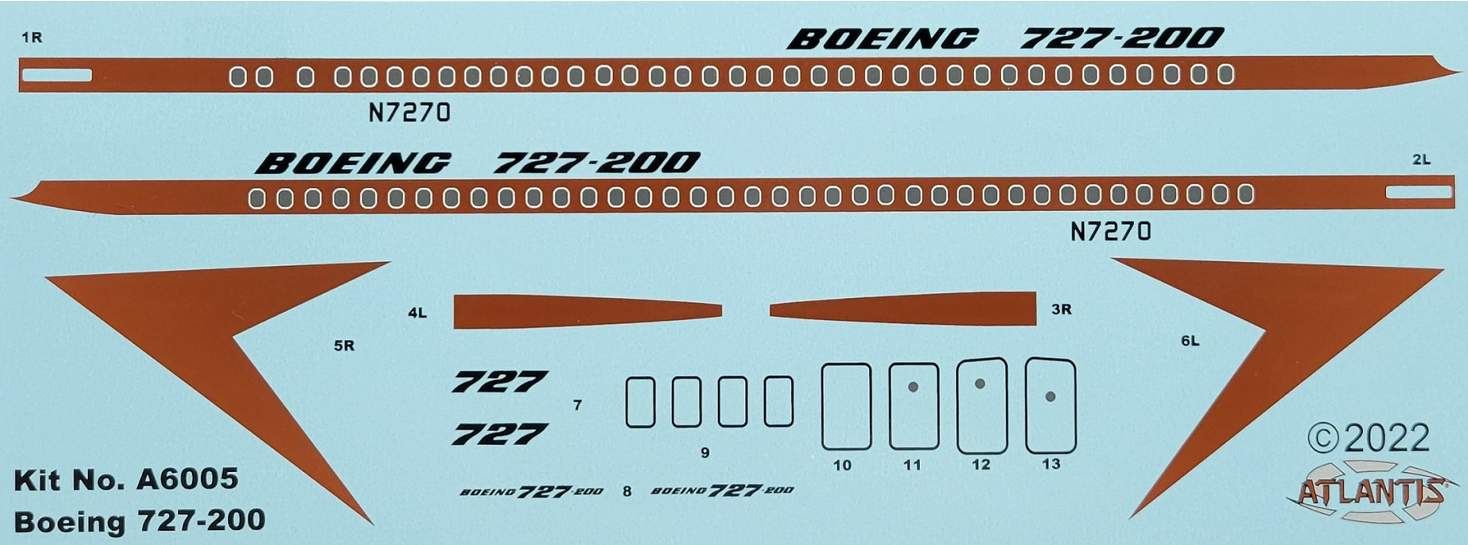 Boeing 727 Boeing Prototype Markings-2