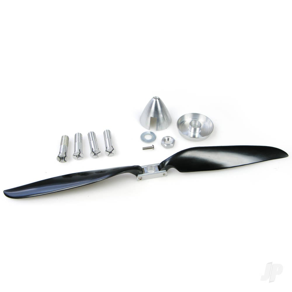11x8 Folding Propeller With 38mm CNC Aluminium Spinner-2