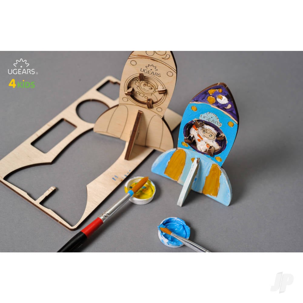 3D Colouring Model Rocket-3