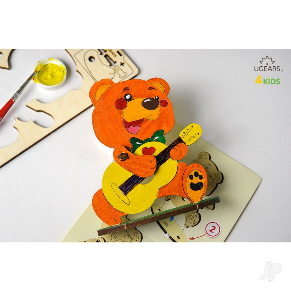 3D Colouring Model Bear-cub-3