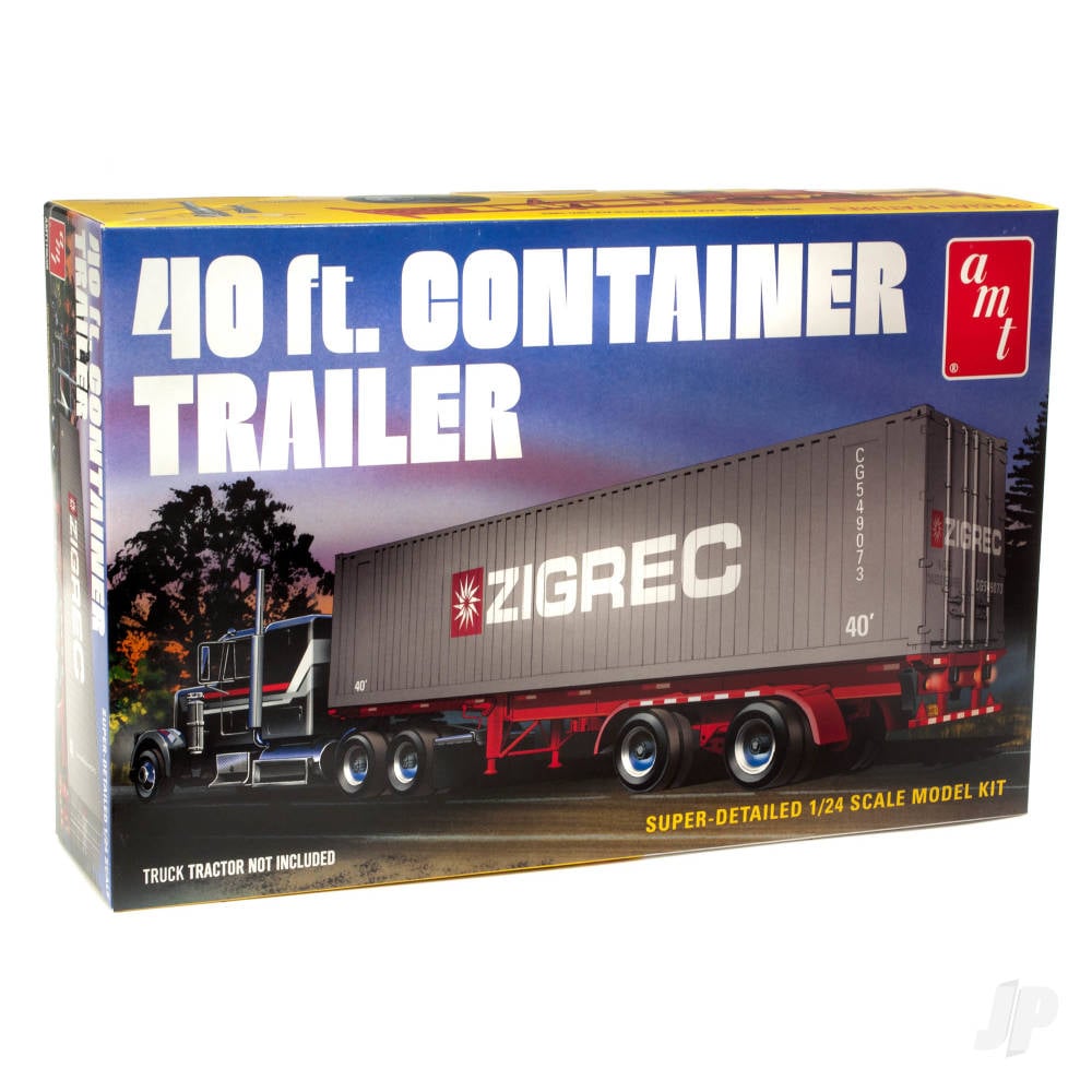 1:25 40ft Semi Container Trailer-2