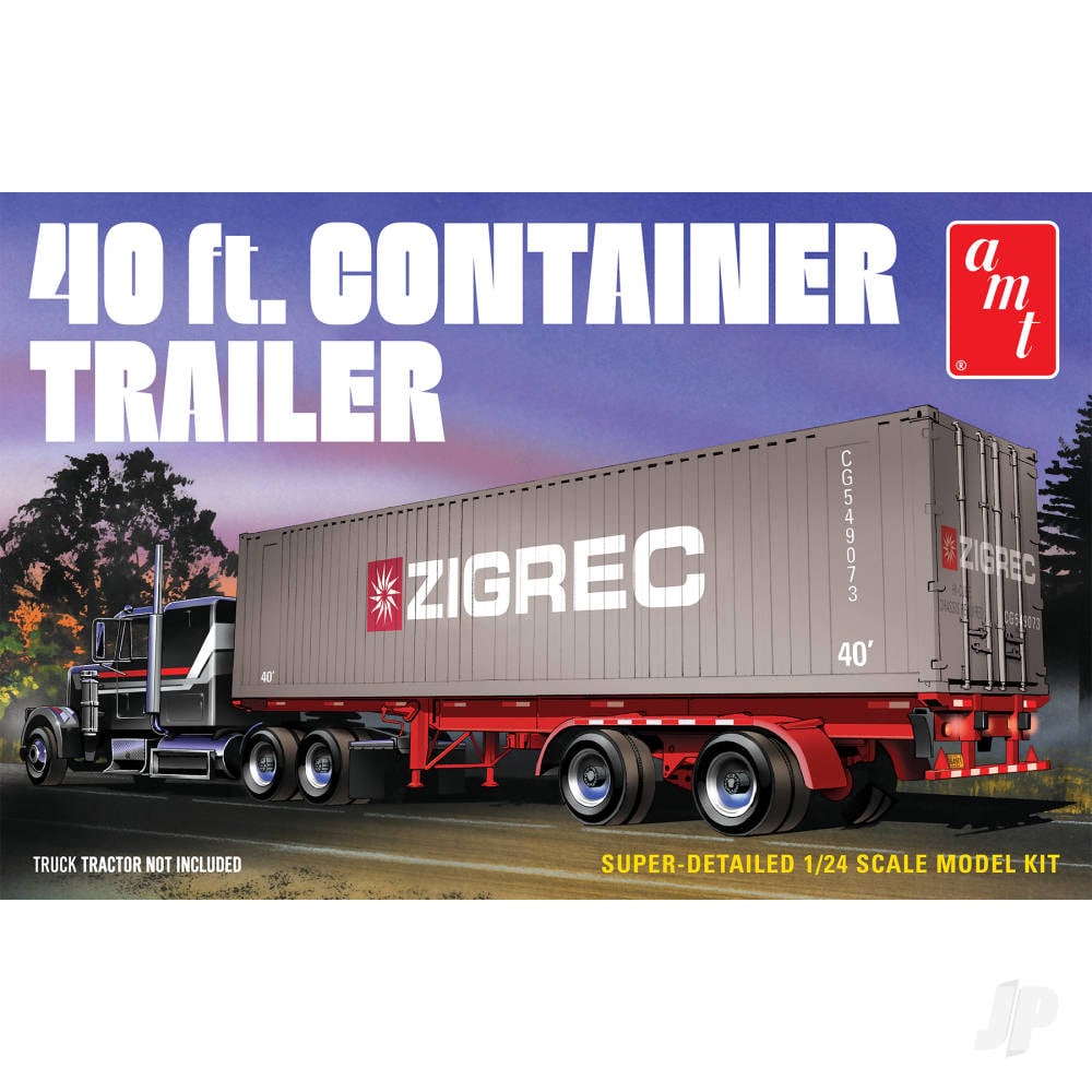 1:25 40ft Semi Container Trailer-5