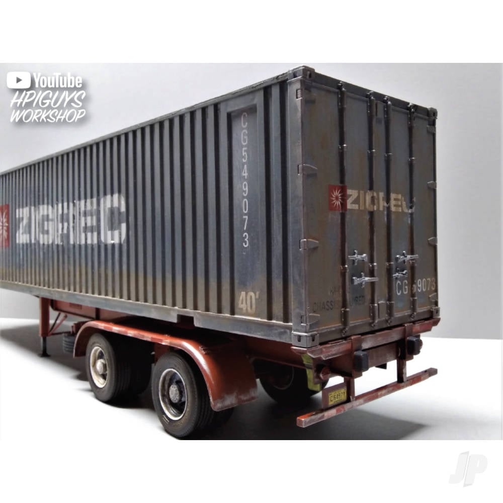 1:25 40ft Semi Container Trailer-10