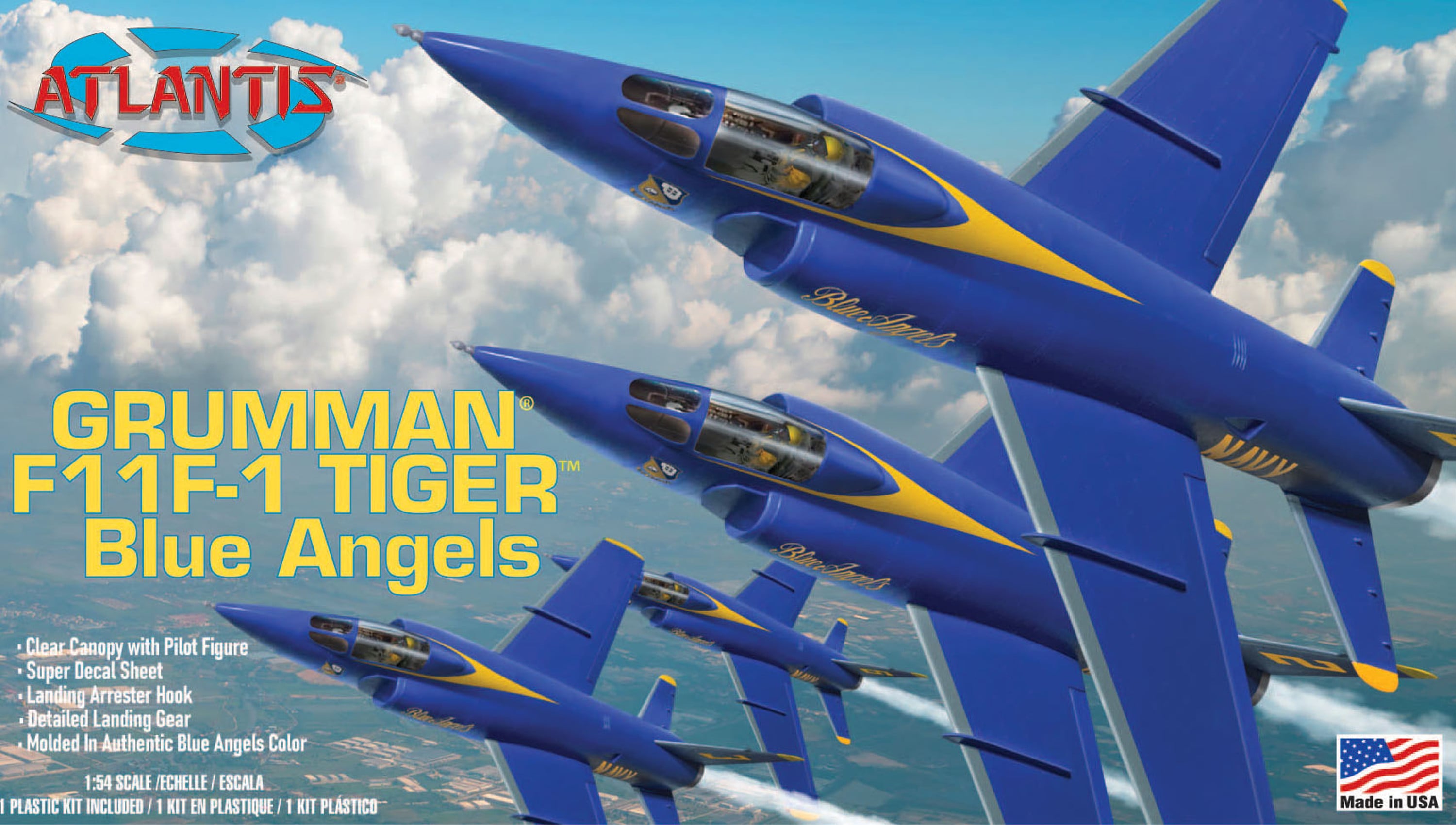 1:55 US NAVY Blue Angels F-11F-1 Grumman Tiger