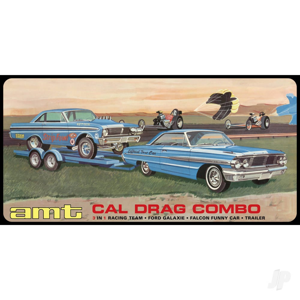 Cal Drag Combo 1964 Galaxie, AWB Falcon & Trailer