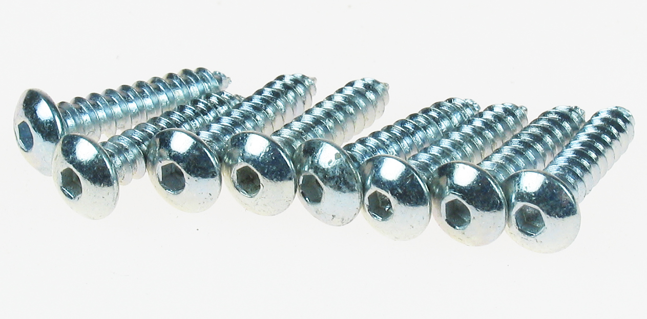 2 x 1/2 Button Head Sheet Metal Screws (8 pcs per package)-3