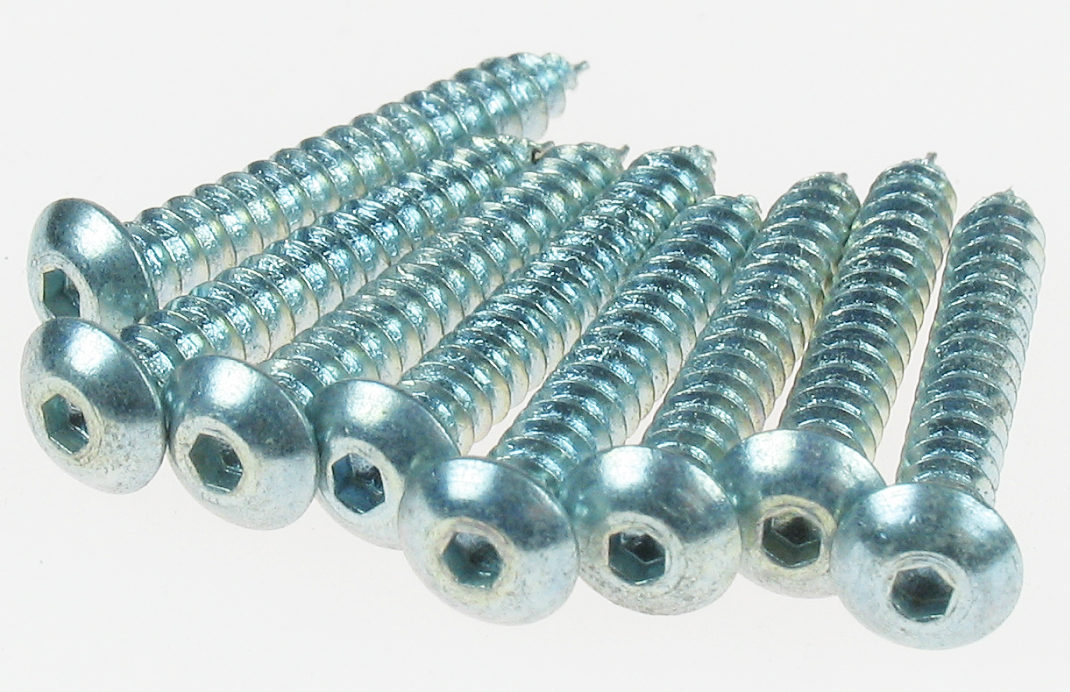 2 x 1/2 Button Head Sheet Metal Screws (8 pcs per package)-4