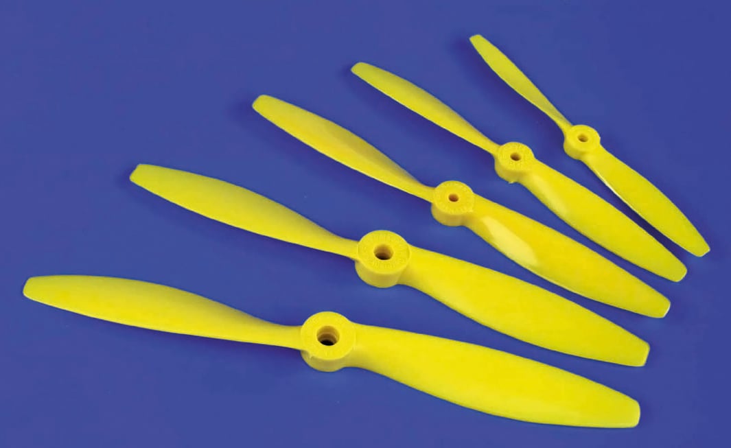 8x4 Nylon Propeller Yellow