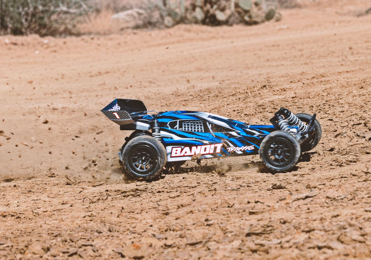 Traxxas Bandit HD 1:10 2WD RTR Buggy, BlueX (+ TQ 2-ch, XL-5, Titan 550, 7-Cell NiMH, 4A USB-C Charger)-6
