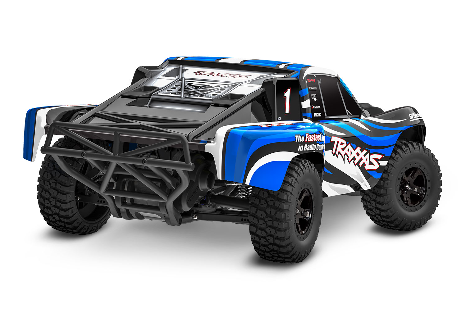 Traxxas Slash HD 1:10 2WD RTR Short Course Truck, BlueX (+ TQ 2-ch, Titan 550 12T, XL-5, Clipless Body)-3