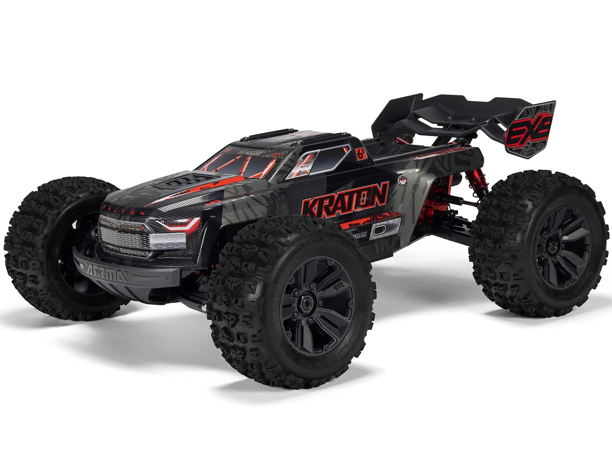 Arrma 1/8 Kraton 6S BLX 4X4 EXB Speed Monster Truck RTR Black-16