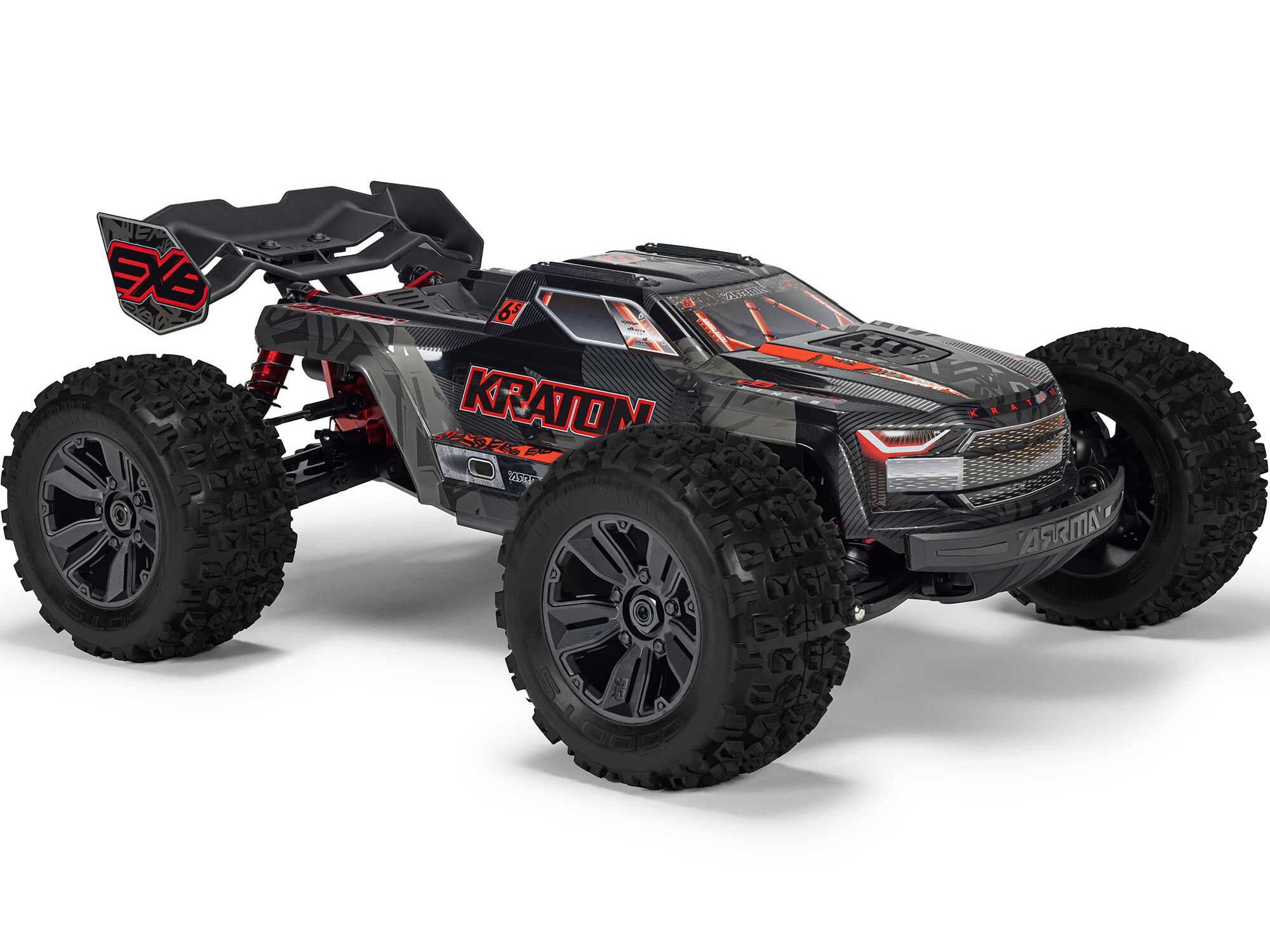 Arrma 1/8 Kraton 6S BLX 4X4 EXB Speed Monster Truck RTR Black-17