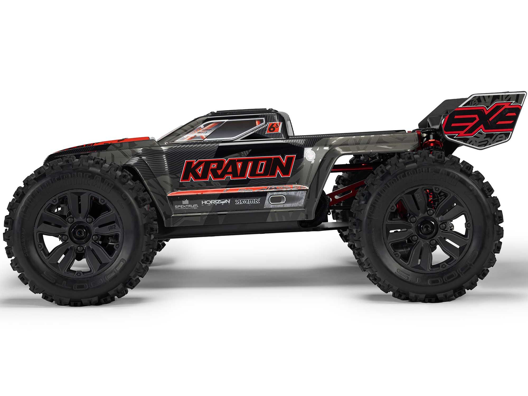 Arrma 1/8 Kraton 6S BLX 4X4 EXB Speed Monster Truck RTR Black-20