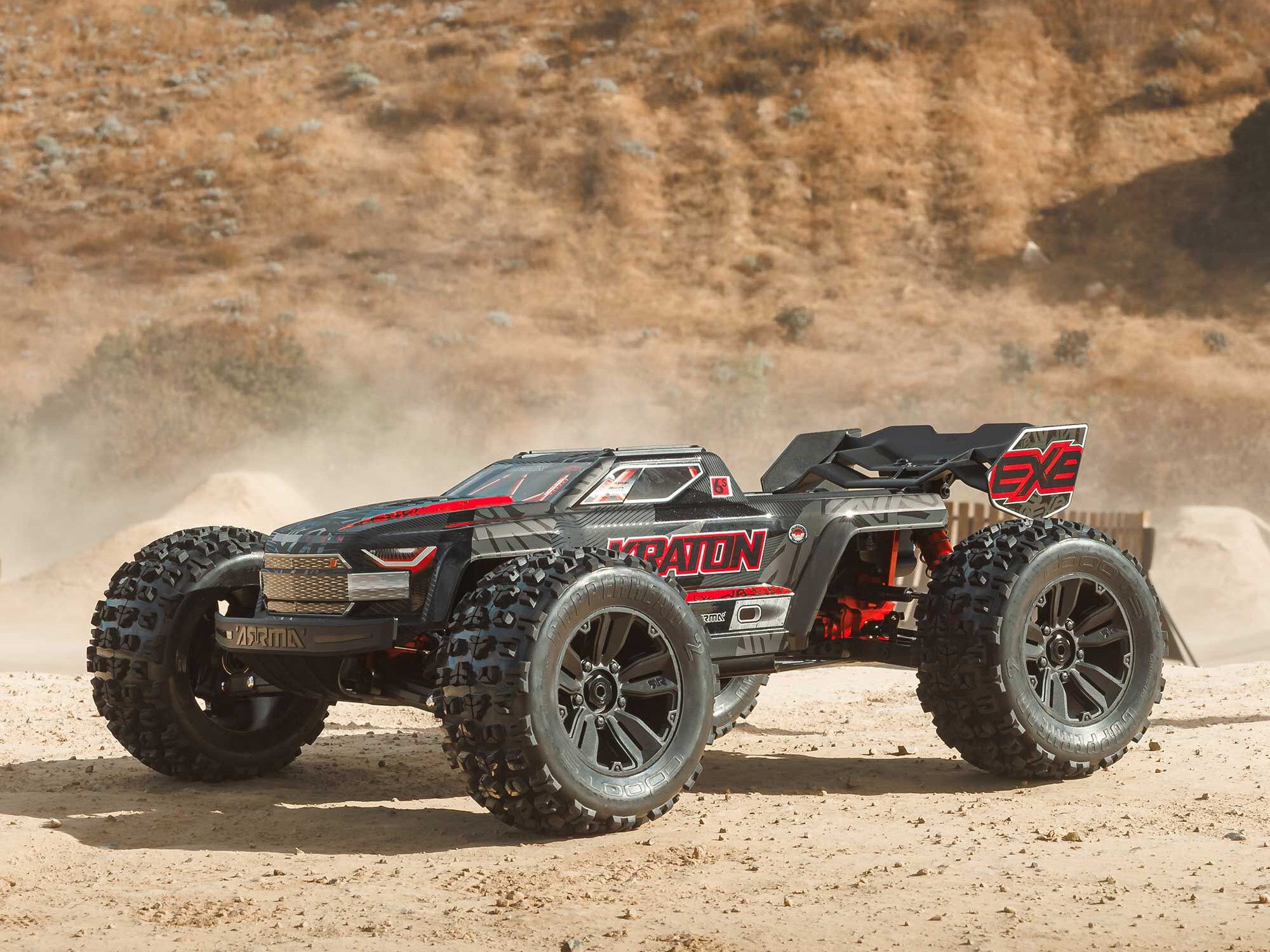 Arrma 1/8 Kraton 6S BLX 4X4 EXB Speed Monster Truck RTR Black-29