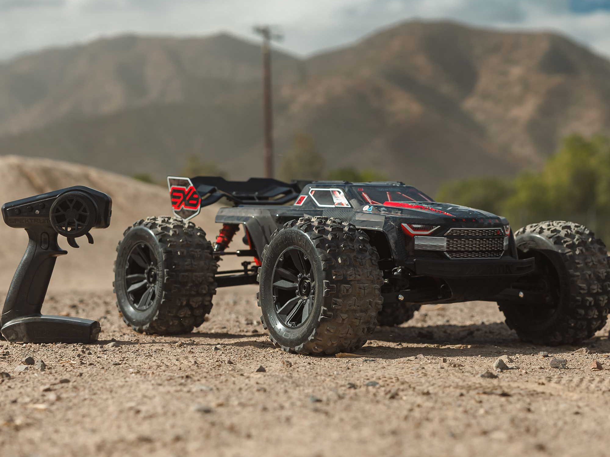 Arrma 1/8 Kraton 6S BLX 4X4 EXB Speed Monster Truck RTR Black-30