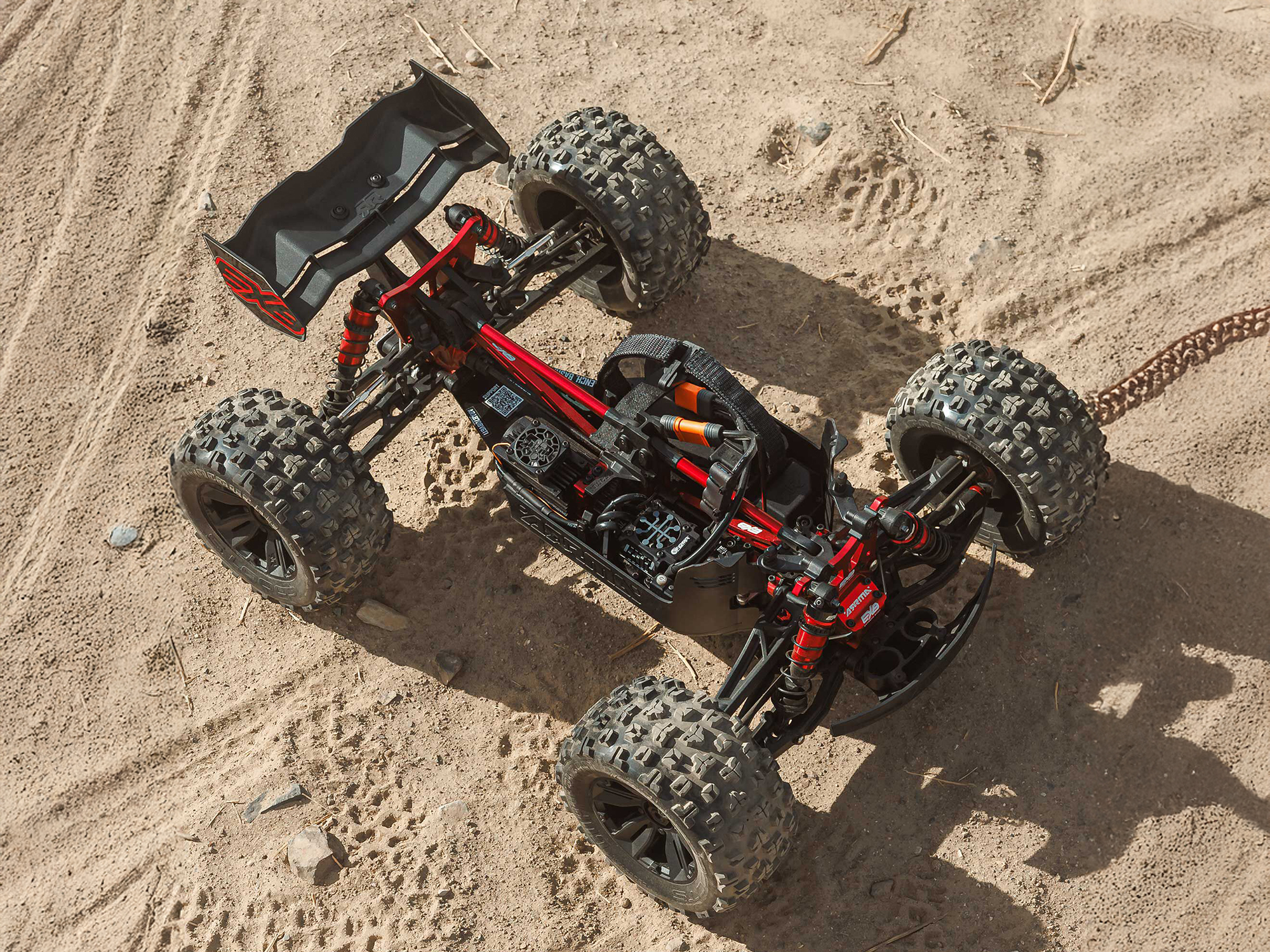 Arrma 1/8 Kraton 6S BLX 4X4 EXB Speed Monster Truck RTR Black-34