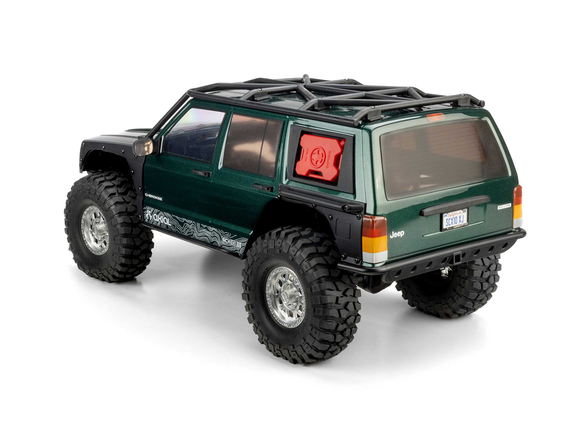 1/10 SCX10 III Jeep Cherokee XJ 4X4 RTR Rock Crawler, Green-2
