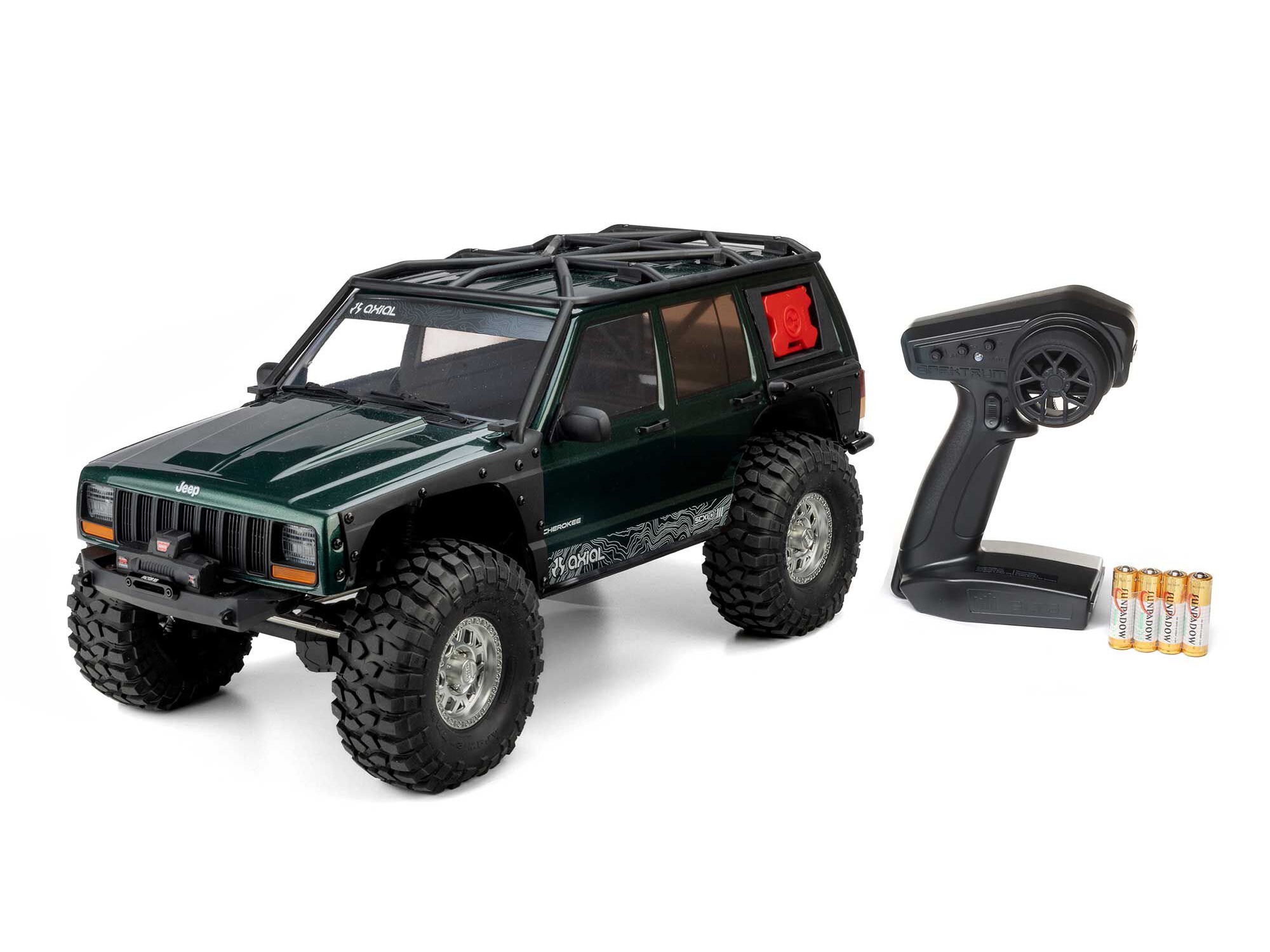 1/10 SCX10 III Jeep Cherokee XJ 4X4 RTR Rock Crawler, Green-9