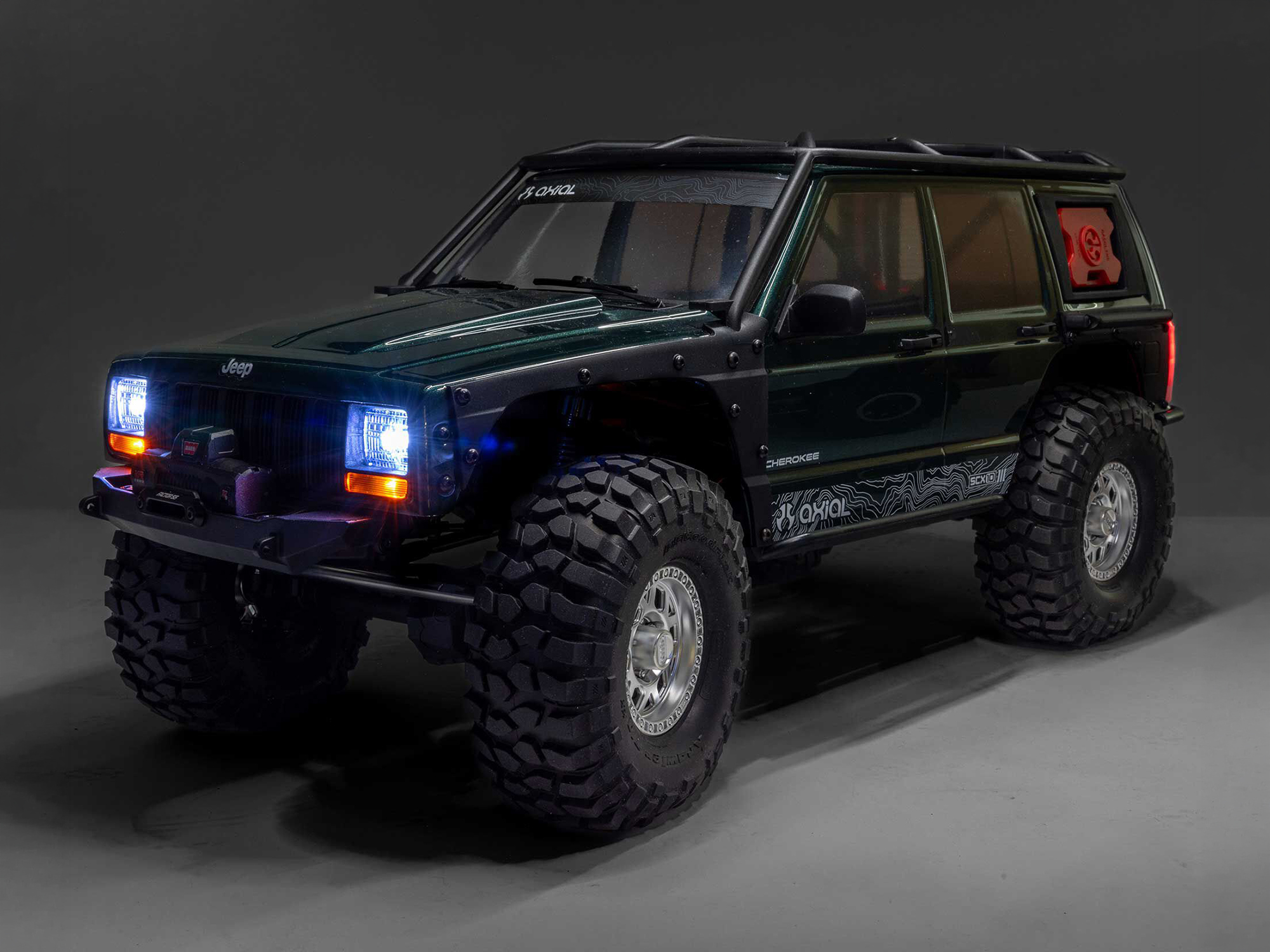 1/10 SCX10 III Jeep Cherokee XJ 4X4 RTR Rock Crawler, Green-20