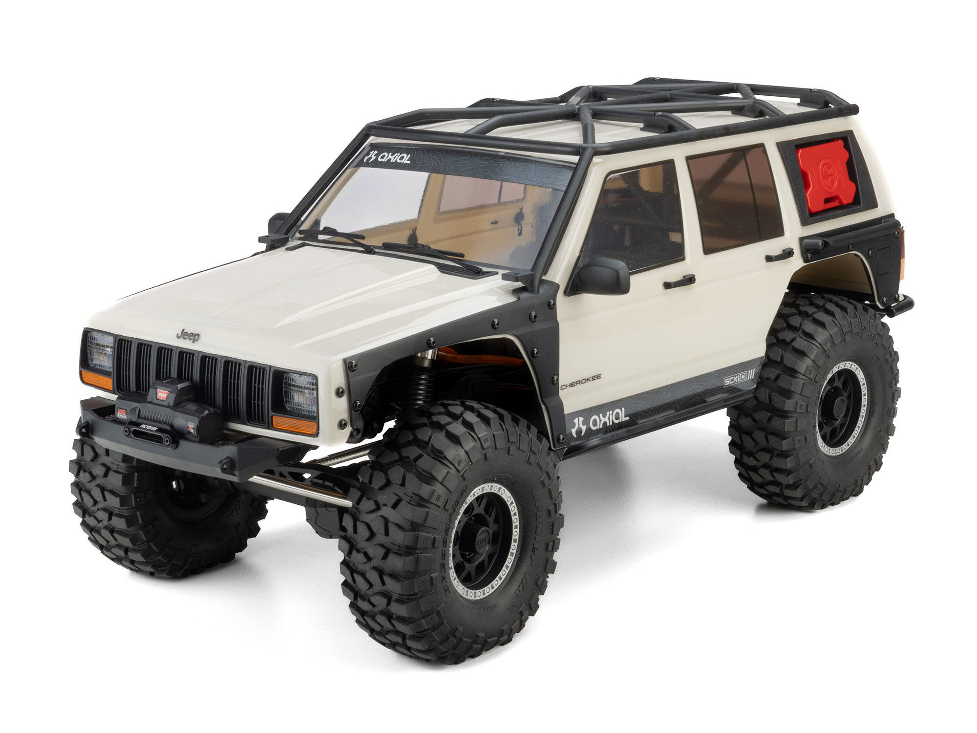 1/10 SCX10 III Jeep Cherokee XJ 4X4 RTR Rock Crawler, White