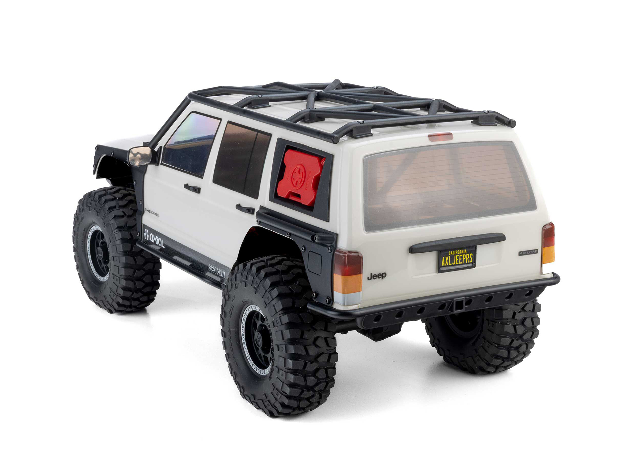 1/10 SCX10 III Jeep Cherokee XJ 4X4 RTR Rock Crawler, White-2