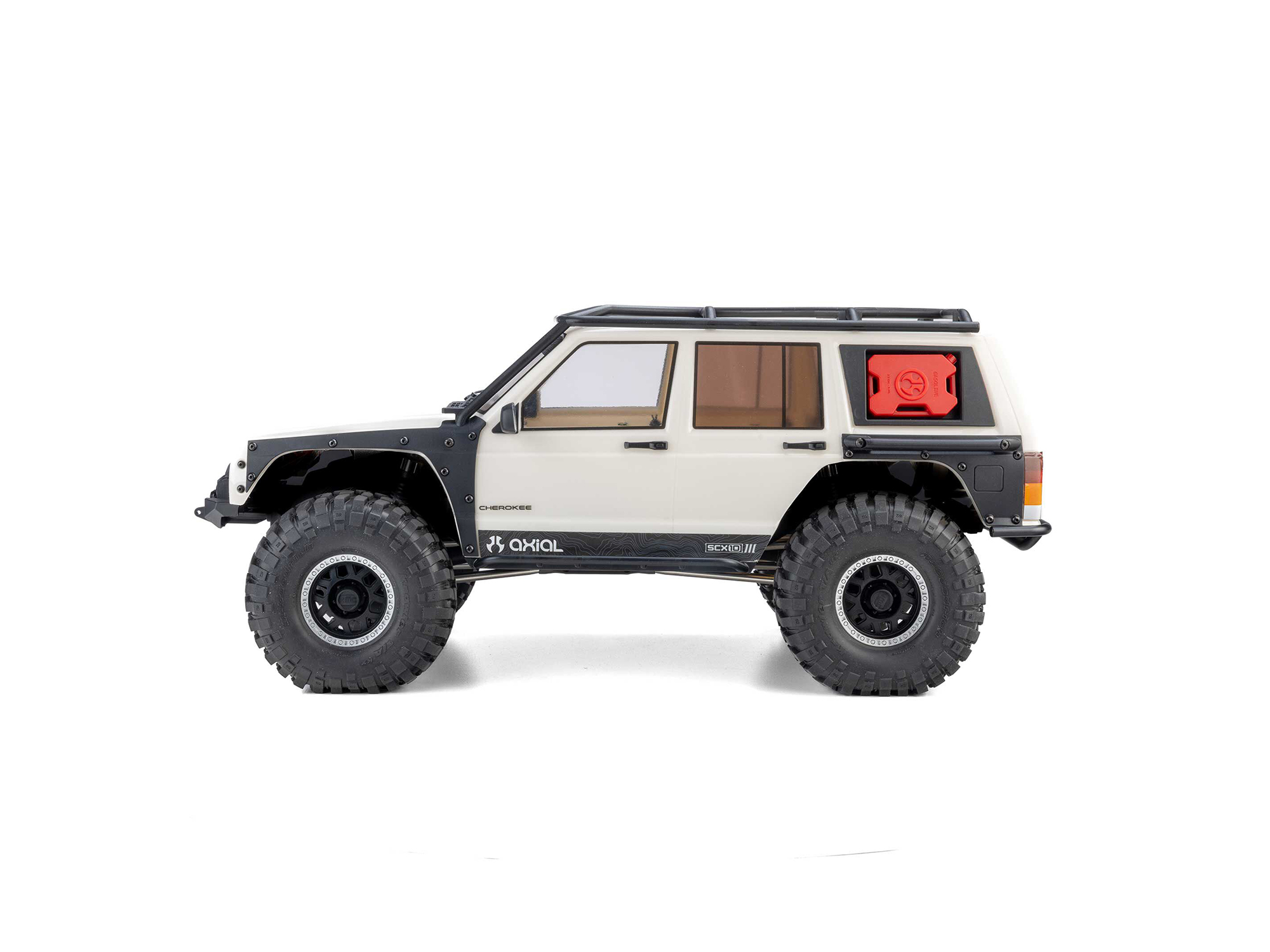 1/10 SCX10 III Jeep Cherokee XJ 4X4 RTR Rock Crawler, White-4
