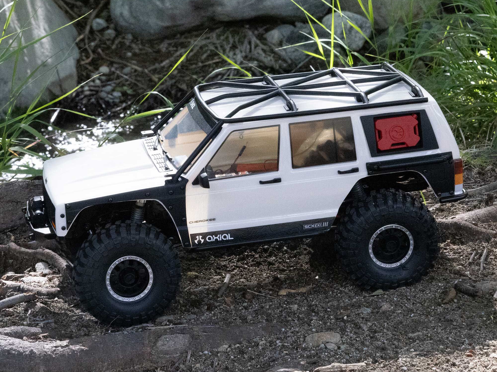 1/10 SCX10 III Jeep Cherokee XJ 4X4 RTR Rock Crawler, White-27