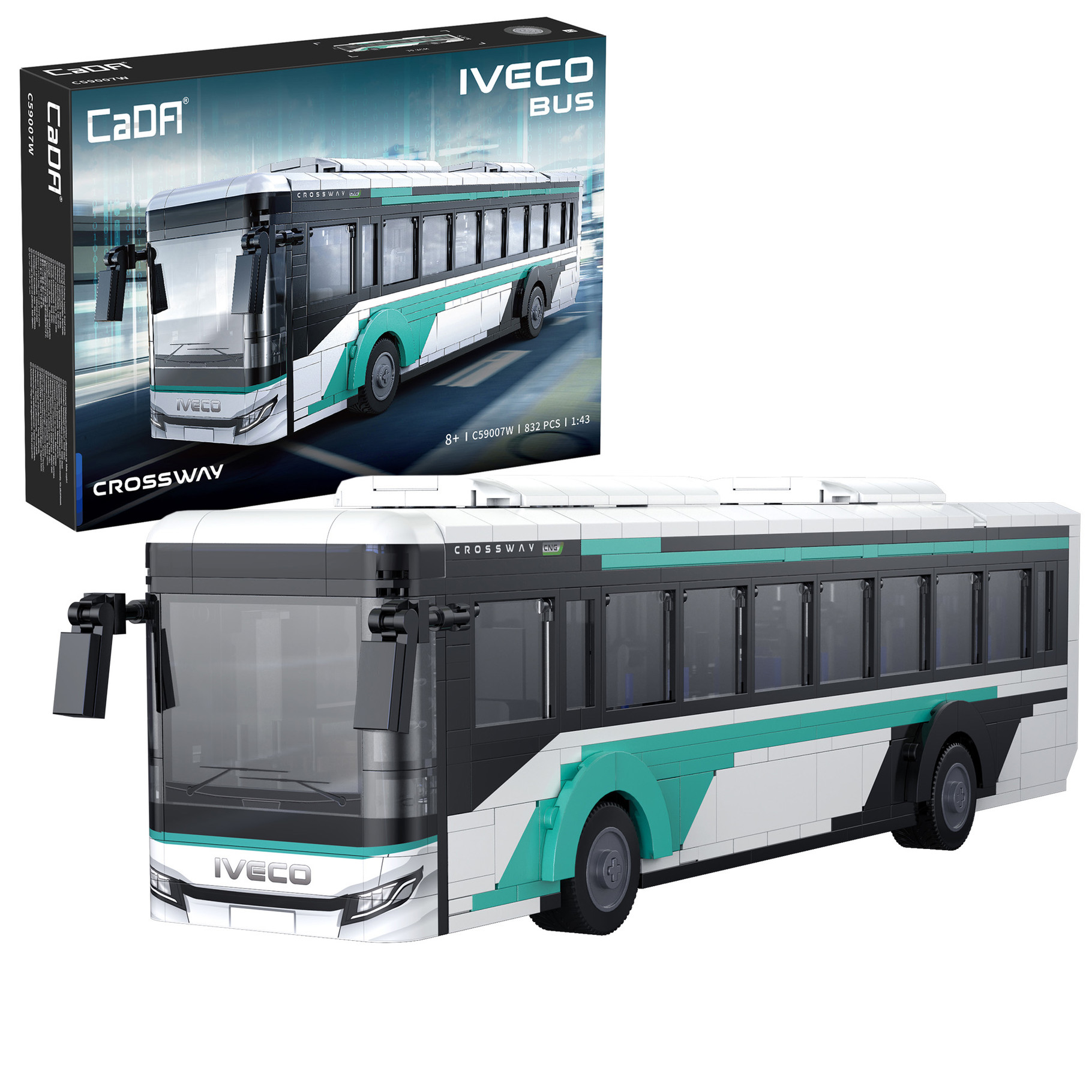 CaDA 1:43 Iveco Crossway Bus - 832 pcs