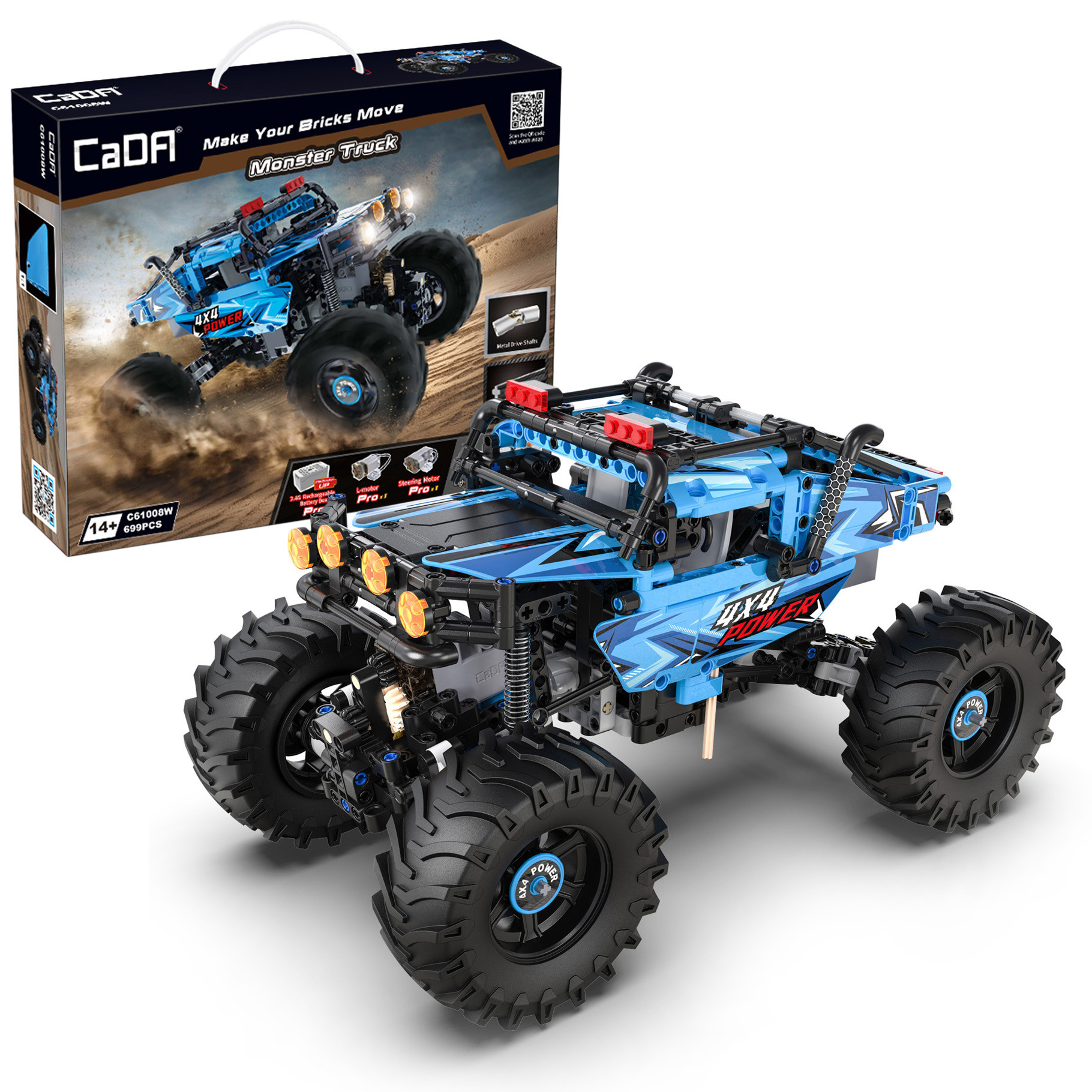 CaDA Monster Climbing Truck - 699 pcs