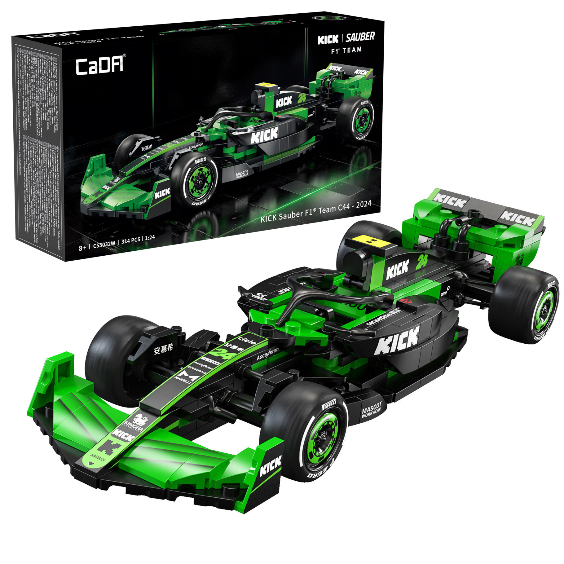 CaDA KICK Sauber F1 Team C44 (2024) - 314 pcs