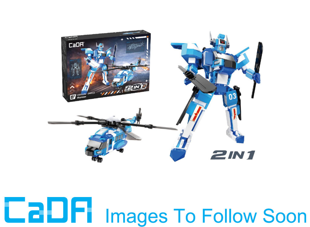 CaDA Sky Razor 2-in-1 Mecha Robot Helicopter - 299 pcs