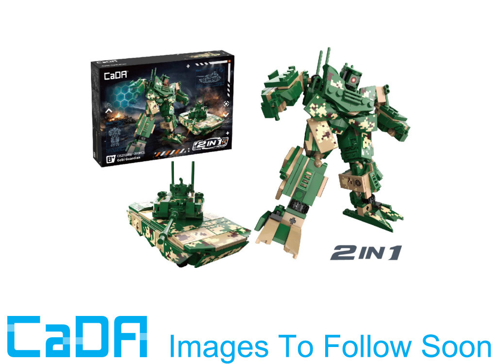 CaDA Guardian 2-in-1 Mecha Robot Tank - 299 pcs