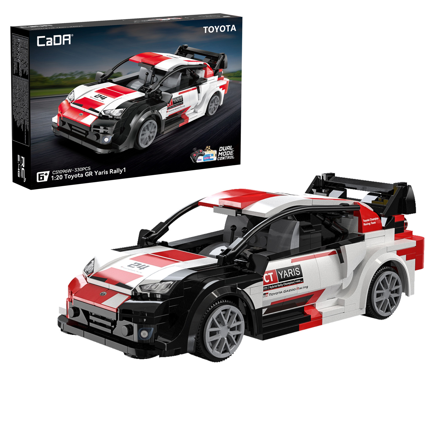 CaDA 1:20 Toyota GR Yaris Rally 1 Car - 330 pcs