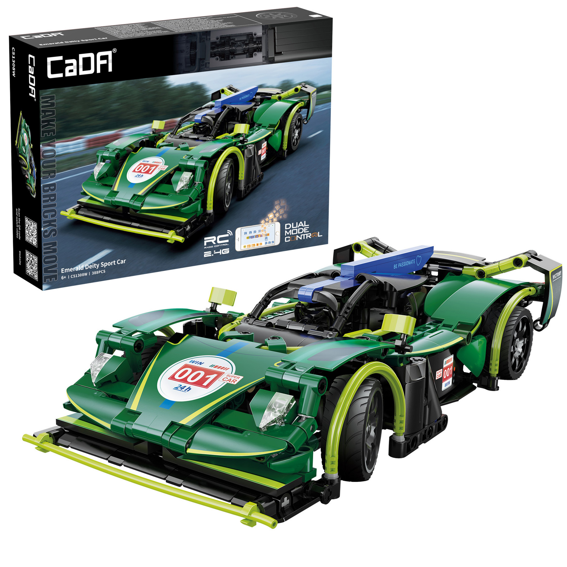 CaDA Emerald Deity Sports Car - 388 pcs