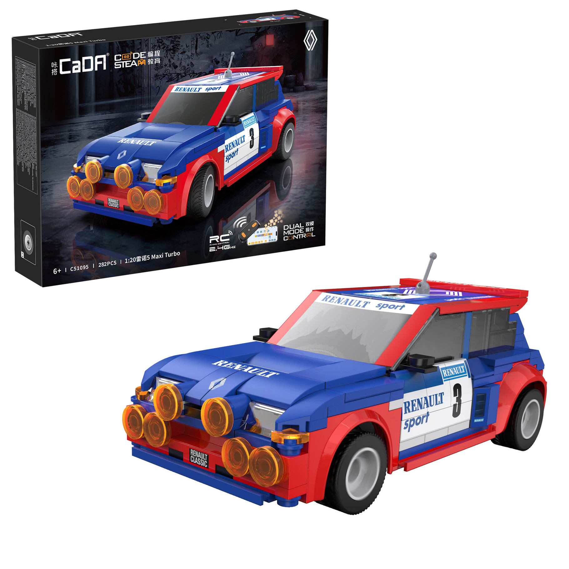CaDA 1:20 Renault 5 Maxi Turbo - 282 pcs