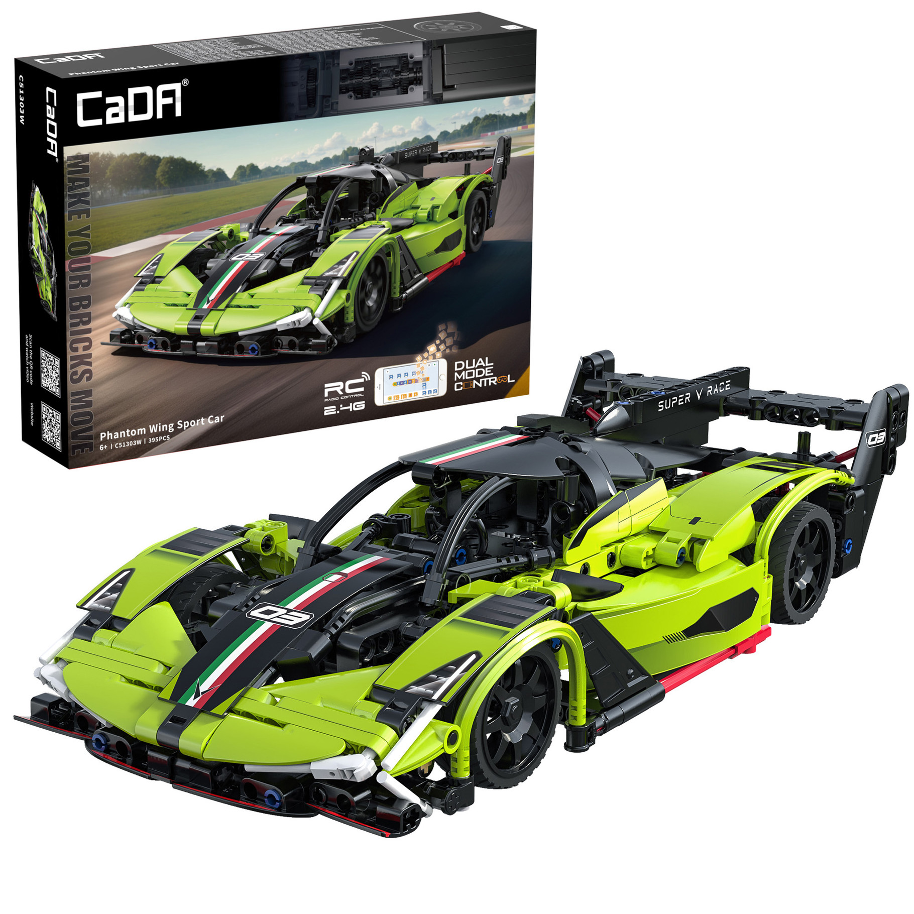 CaDA Phantom Wing Sports Car - 395 pcs