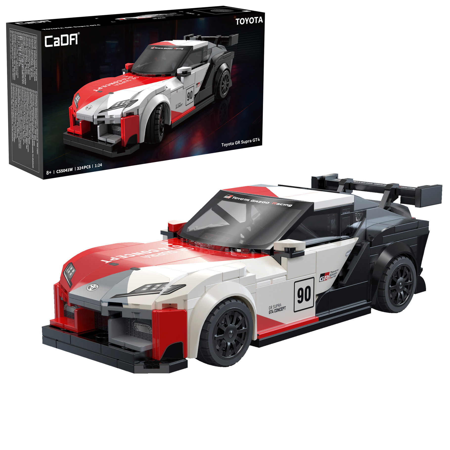 CaDA 1:24 Toyota GR Supra GT4 Car - 324 pcs