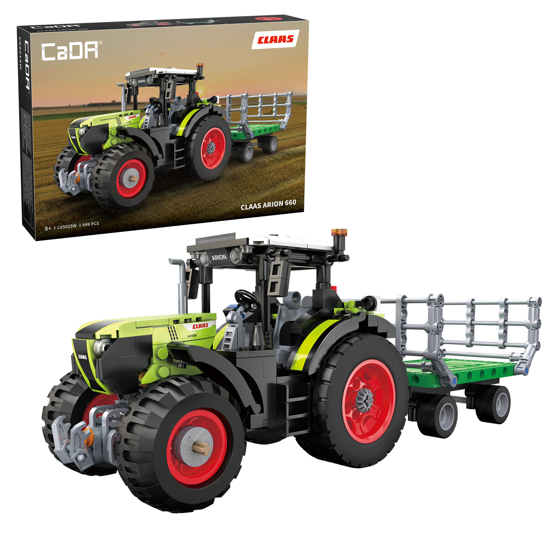 CaDA CLAAS Arion 660 Farm Tractor - 448 pcs
