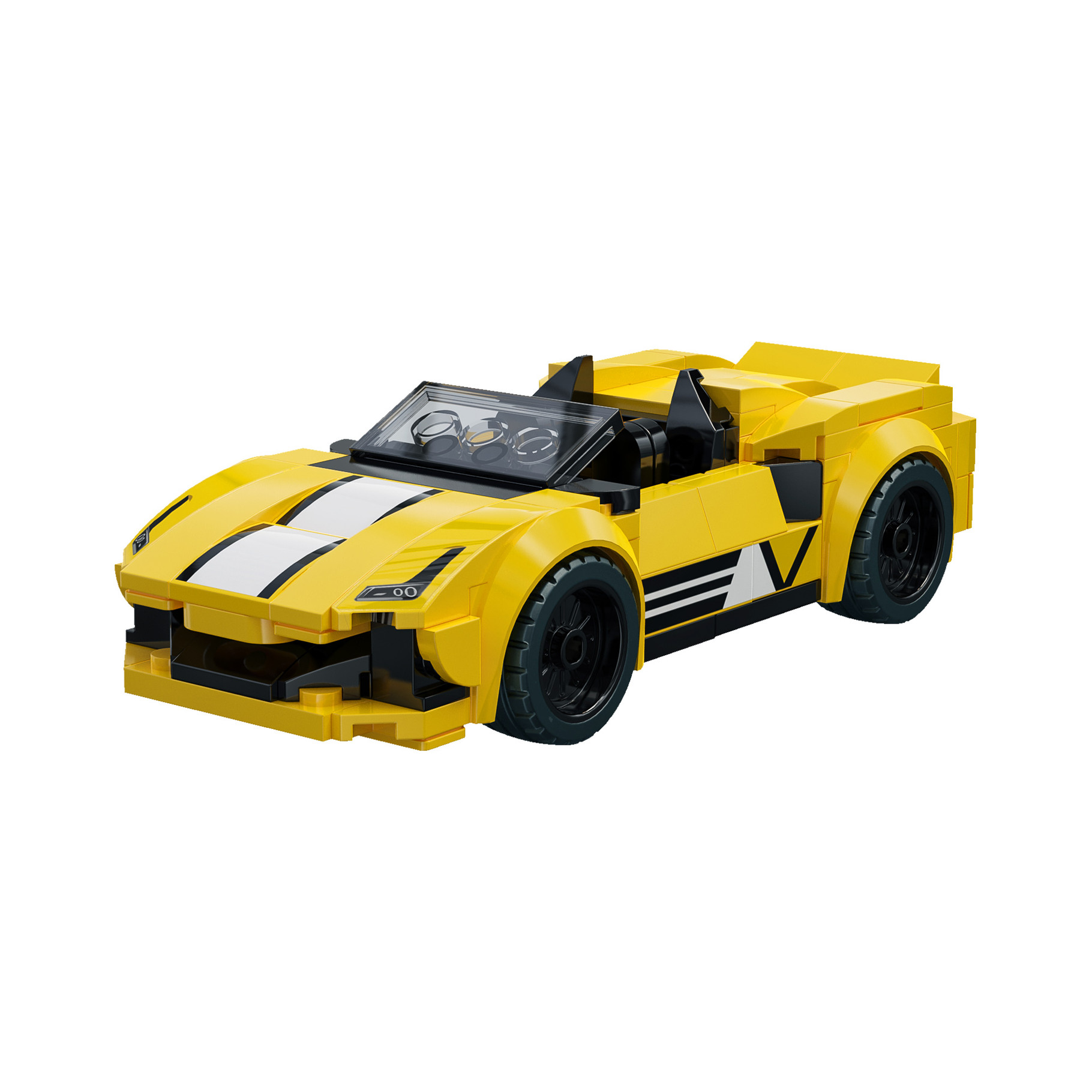 CaDA Golden Star Crest Racing Car - 160 pcs