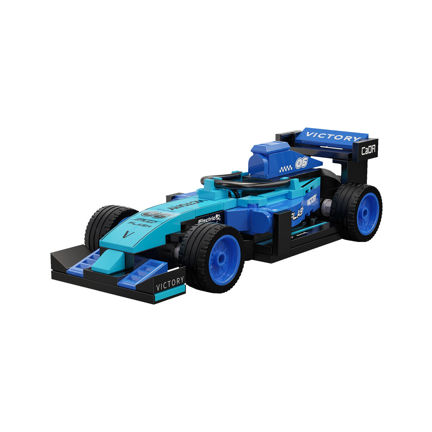 CaDA Blue Circuit Racing Car - 123 pcs
