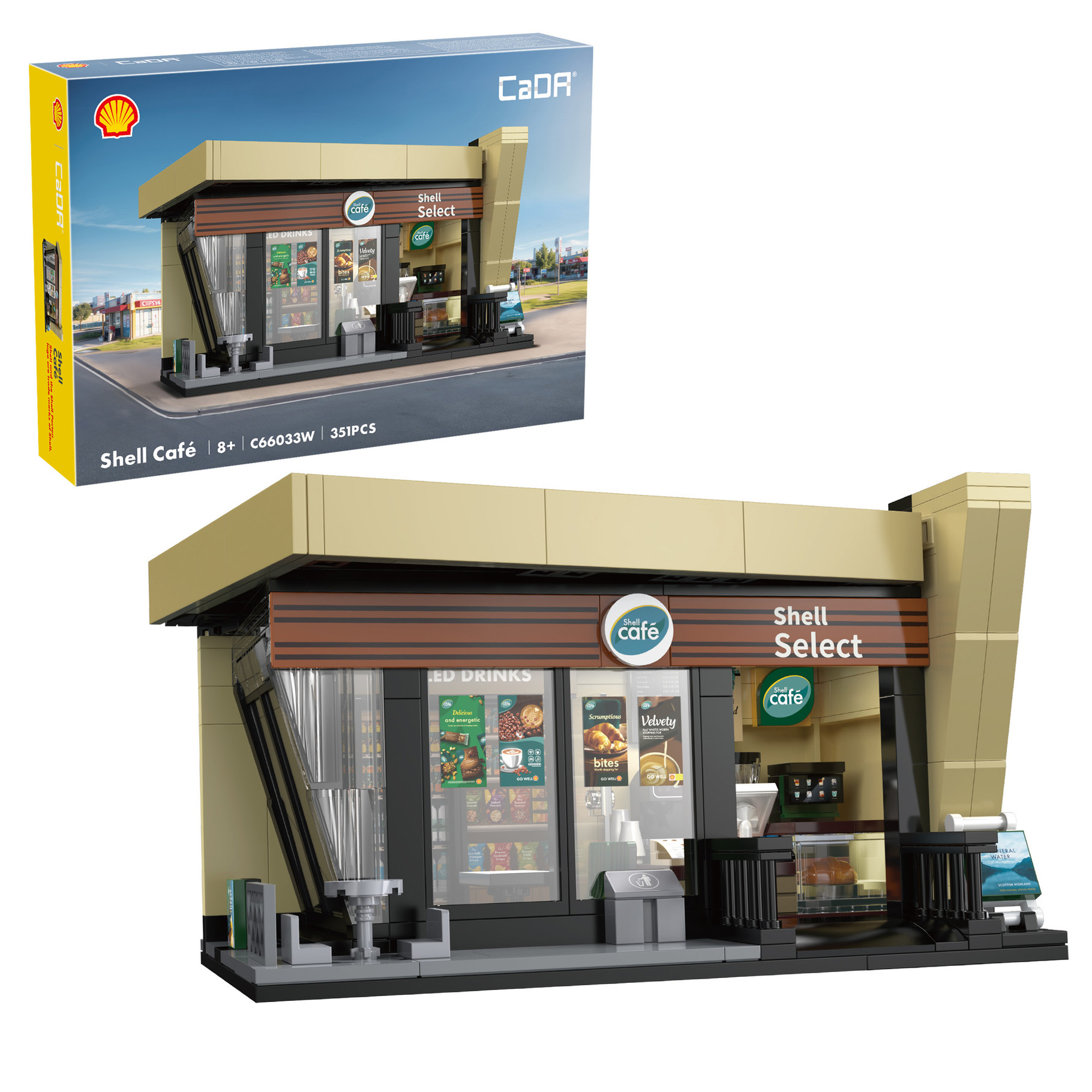 CaDA Shell Select Coffee Shop Café - 351 pcs