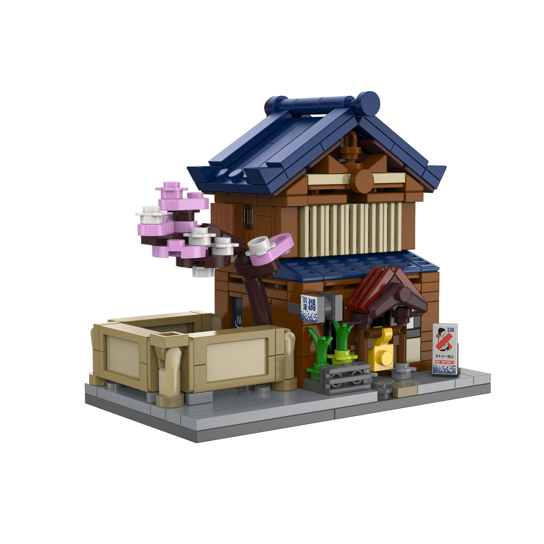 CaDA Mini Japanese Sento Bathhouse - 352 pcs