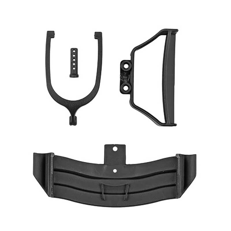 Team Associated Rc28f Front And Rear Wing Set, Black