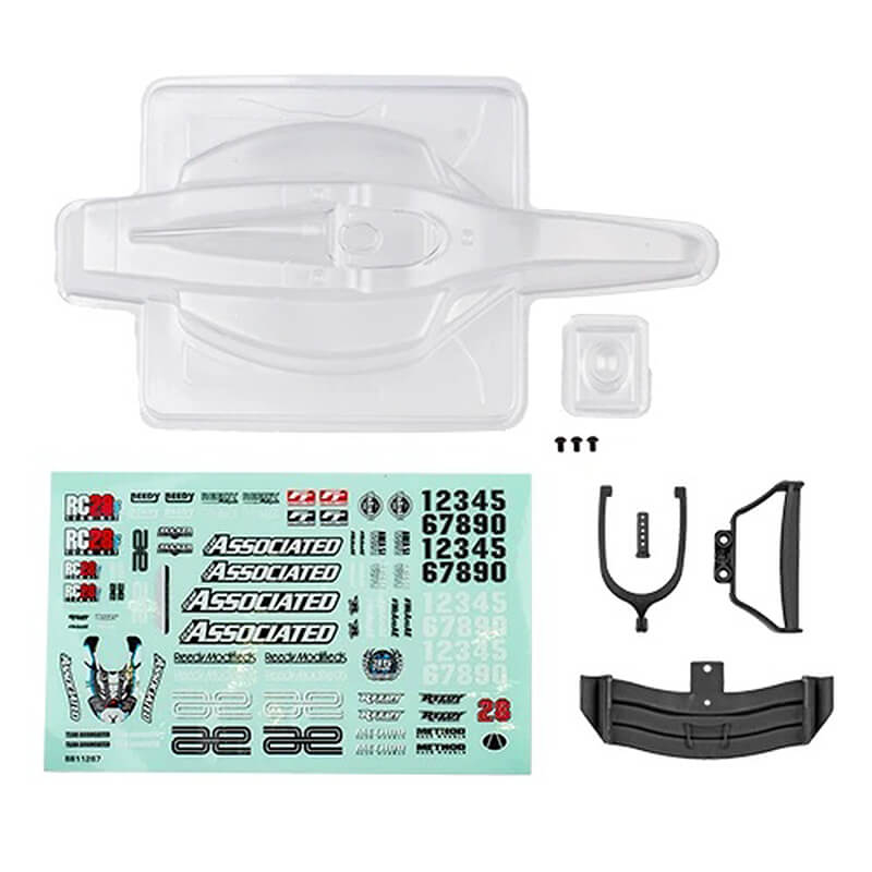 Team Associated Rc28f Body Set Clear