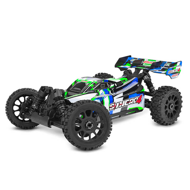 Corally Syncro-4 Brushless 4s Basher Buggy Rtr - Green/blue