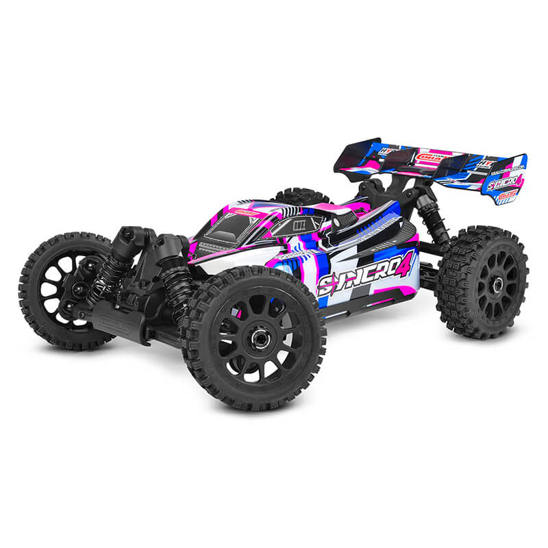 Corally Syncro-4 Brushless 4s Basher Buggy Rtr - Pink/blue
